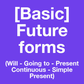 [Basic] Future forms Master Class - The English Formula
